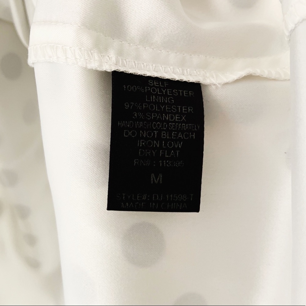 Ark and Co. White and Black Polka Dot Mini Dress - Picture 6 of 7